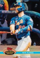 2021 Topps Stadium Club Chrome #281 Pete Alonso 1991 Stadium Club Baseball Card