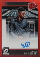 2018 Panini Donruss Optic Rated Prospect Signatures #LR Luis Robert Red Baseball Card
