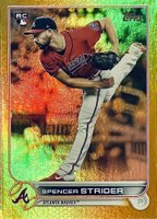 2022 Topps #509 Spencer Strider Gold Foil Baseball Card