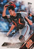 2016 Topps #300 Buster Posey Mask Off Baseball Card