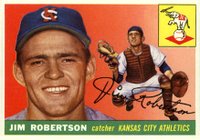 1955 Topps #177 Jim Robertson Baseball Card