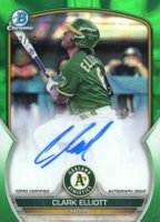 2023 Bowman Chrome Prospect Autographs #CPAFC Felnin Celesten Green Lava Baseball Card
