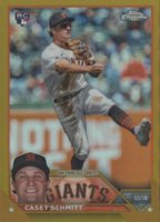 2023 Topps Chrome Update #USC169 Casey Schmitt Gold Refractor Baseball Card