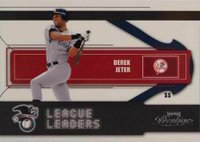2004 Playoff Prestige League Leaders Single #LL-8 Derek Jeter Baseball Card