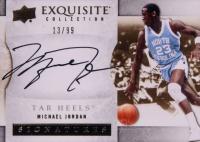 2012 Upper Deck Exquisite Collection Signatures #S-JN Michael Jordan Basketball Card