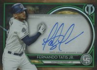 2020 Topps Tribute Autographs #TAFET Fernando Tatis Jr. Green Baseball Card
