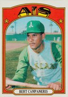 1972 Topps #75 Bert Campaneris Baseball Card