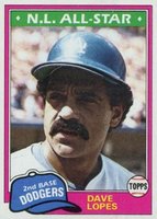 1981 Topps #50 Dave Lopes Baseball Card