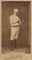 1887 Old Judge #112-5a Con Daley Strike-bat nearly vertical-C., Indianapolis Baseball Card