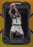 2023 Panini Prizm Draft Picks #77 Allen Iverson Gold Basketball Card