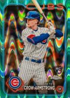 2024 Topps Chrome #16 Pete Crow-Armstrong Aqua Raywave Baseball Card
