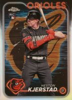 2024 Topps Chrome #142 Heston Kjerstad Lightboard Logo Baseball Card