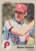 1983 Fleer #155 Steve Carlton Baseball Card