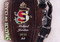 2007 SP Game Used Swatch of Class #SC-MJ Michael Jordan Patch Basketball Card