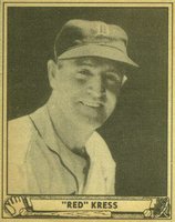 1940 Play Ball #45 Red Kress Baseball Card
