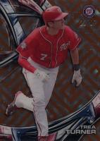 2016 Topps High Tek #HT-TTU Trea Turner Orange Magma Diffractor Baseball Card