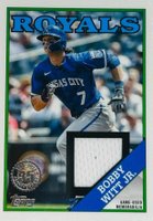 2023 Topps 1988 Topps Baseball Relics #88RBW Bobby Witt Jr. Series 2 Baseball Card