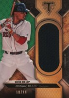 2017 Topps Triple Threads Unity Jumbo Relic #MBE Mookie Betts Emerald Baseball Card
