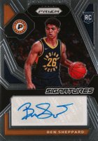 2023 Panini Prizm Rookie Signatures #RSIBEN Ben Sheppard Basketball Card