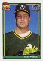 1991 Topps Desert Shield #473 Curt Young Baseball Card