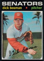 1971 Topps #60 Dick Bosman Baseball Card