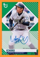 2021 Topps Brooklyn Collection Autograph #I Ichiro Orange Baseball Card
