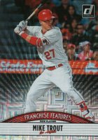 2019 Panini Donruss Franchise Features #FF15 Jo Adell/Mike Trout Vector Baseball Card