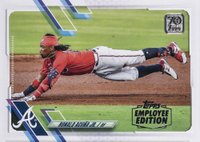 2021 Topps Complete Set #263 Ronald Acuna Jr. Employee Edition Baseball Card