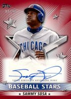 2022 Topps Baseball Stars Autographs #BSASSO Sammy Sosa Series 2-Red Baseball Card