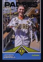 2024 Topps Transcendent Collection Transcendent Icons Chrome #33 Jackson Merrill Image Variation-Black Refractor Baseball Card