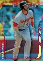 2014 Finest #48 Bryce Harper Blue Refractor Baseball Card