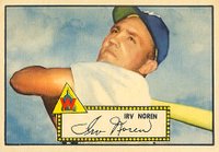 1952 Topps #40b Irv Noren Black Back Baseball Card