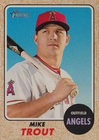 2017 Topps Heritage  #450 Mike Trout Color Swap Baseball Card