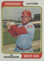 1974 Topps #438 Ed Herrmann Baseball Card