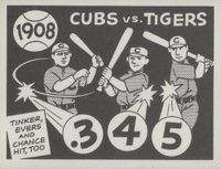 1967 Laughlin World Series #5 1908- Cubs Vs. Tigers Baseball Card