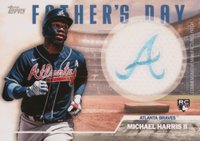 2023 Topps Father's Day Commemorative Team Patch #FDMH Michael Harris II Baseball Card