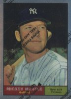 1996 Topps Mantle Finest #11 1961 Topps Reprint w/Coating Baseball Card