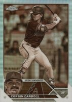 2023 Topps Chrome #95 Corbin Carroll Sepia Refractor Baseball Card