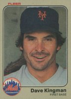 1983 Fleer #548 Dave Kingman Baseball Card