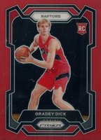 2023 Panini Prizm #134 Gradey Dick Red Basketball Card