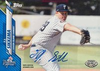 2020 Topps Pro Debut #PD145 T.J. Sikkema Autograph-Blue Baseball Card