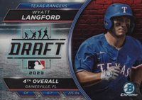 2023 Bowman Draft Bowman Draft Night #BDN9 Wyatt Langford Refractor Baseball Card