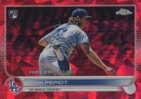 2022 Topps Chrome Update Sapphire Edition #258 Ryan Pepiot Red Baseball Card