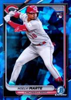 2024 Bowman Chrome Sapphire Edition #4 Noelvi Marte Baseball Card