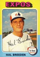 1975 Topps Mini #341 Hal Breeden Baseball Card