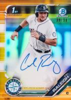 2019 Bowman Chrome Prospects Autographs #CPACR Cal Raleigh Gold Refractor Baseball Card