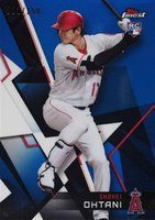 2018 Finest  #100 Shohei Ohtani Blue Refractor Baseball Card
