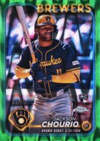 2024 Topps Chrome Update #USC30 Jackson Chourio Green Raywave Baseball Card