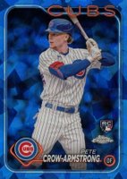 2024 Topps Chrome Sapphire #407 Pete Crow-Armstrong Baseball Card