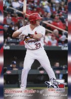 2016 Grandstand Texas League Top Prospects # Harrison Bader Baseball Card